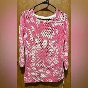 Ruby Road Favorites Summer Sweater Size M